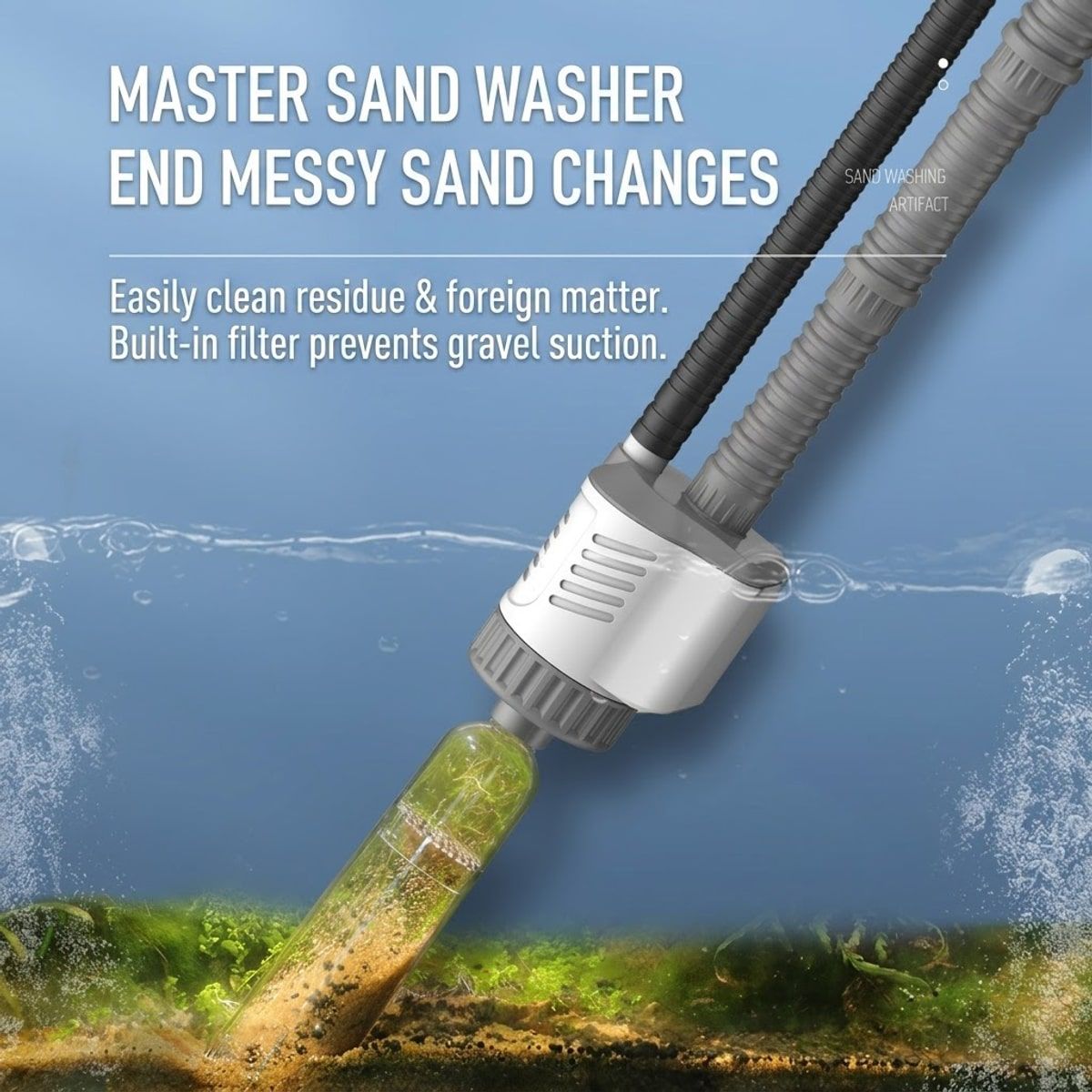 20W Aquarium Water Changer with Sand Washer
