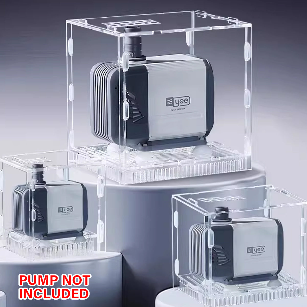 Clear Aquarium Pump Cover Acrylic Anti-Suction Guard
