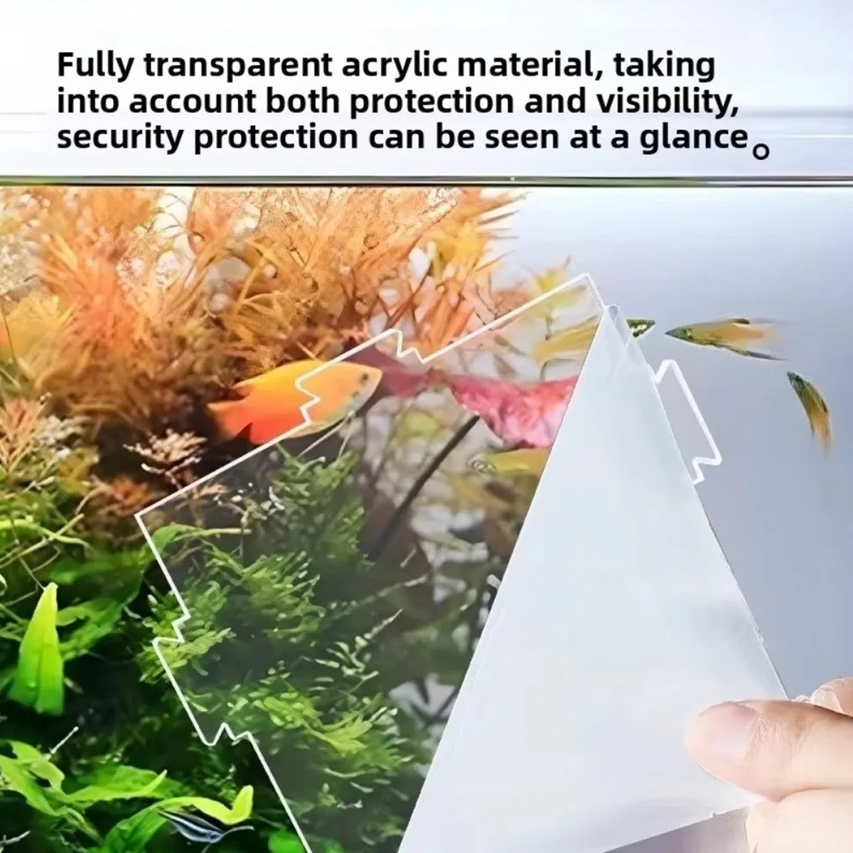 Clear Aquarium Pump Cover Acrylic Anti-Suction Guard