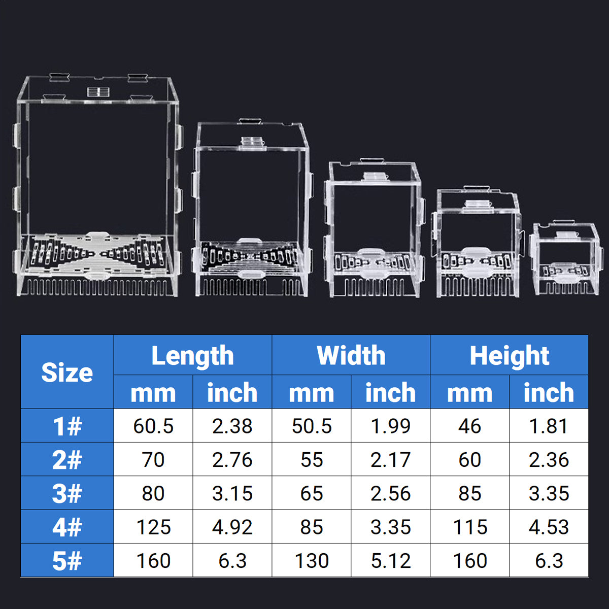 Clear Aquarium Pump Cover Acrylic Anti-Suction Guard