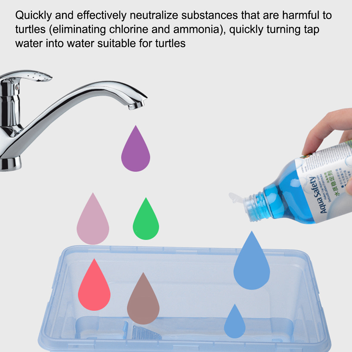 Turtle Water Stabiliser 100ML for Clean & Balanced Aquatic Habitat