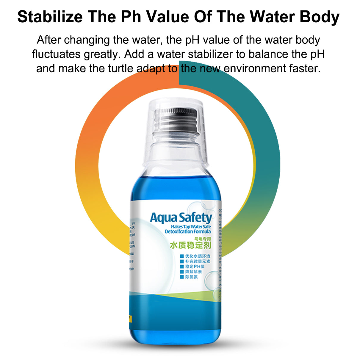 Turtle Water Stabiliser 100ML for Clean & Balanced Aquatic Habitat