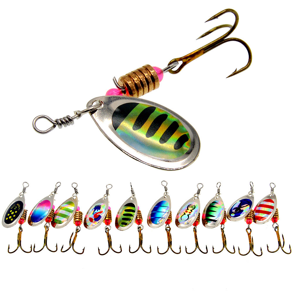 Fishing Lure Spinner Spoon Set 10/16PCS with Tackle Bag