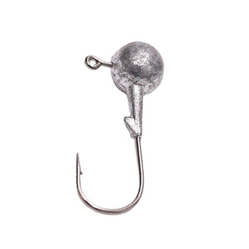 20PCS Jig Heads Hooks Chemically Sharpened Fishing Tackle