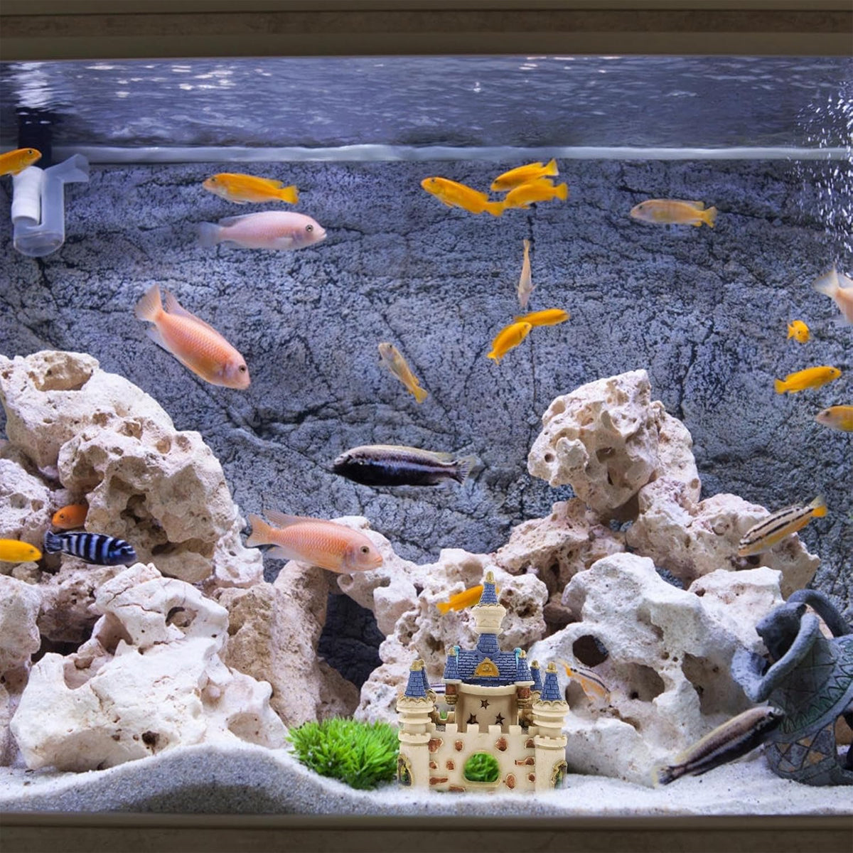 Resin Castle Aquarium Ornament