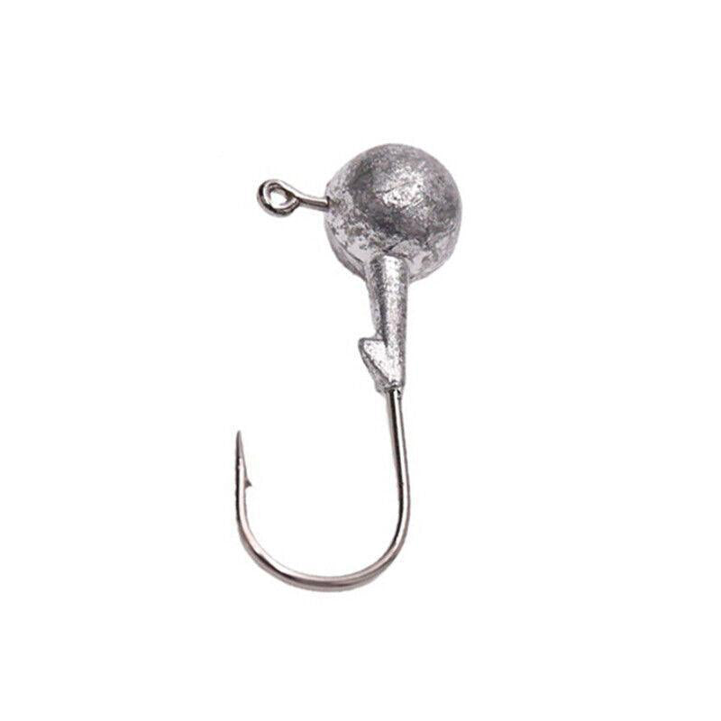 20PCS Jig Heads Hooks Chemically Sharpened Fishing Tackle