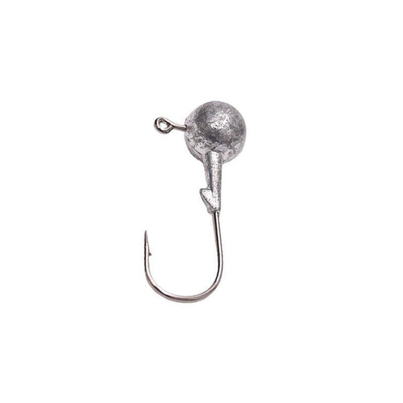 20PCS Jig Heads Hooks Chemically Sharpened Fishing Tackle