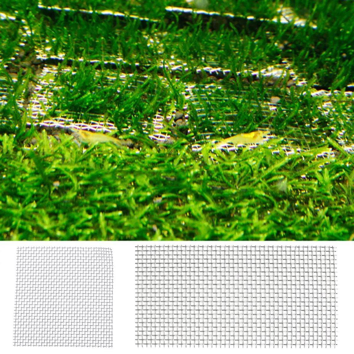 10pcs Stainless Steel Wire Mesh for Water Plants Fish Tank Aquarium Decoration