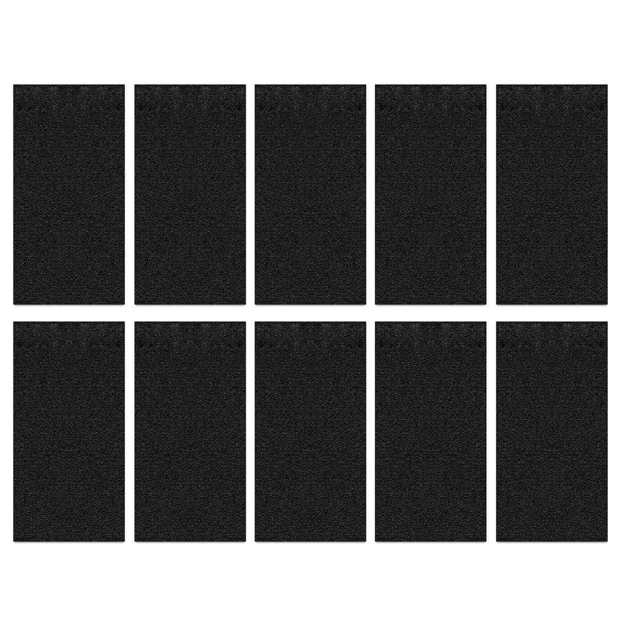 10PCS Black Aquarium Background Sticker Self Adhesive Waterproof Fish Tank Film