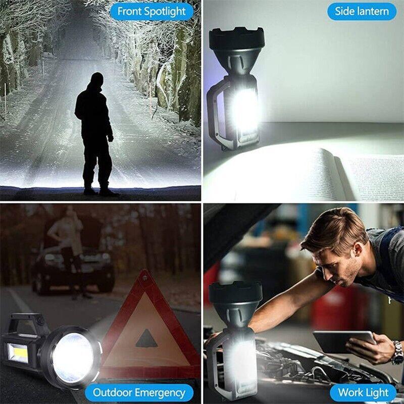 Rechargeable LED Spotlight 90000 Lumens Waterproof Flashlight