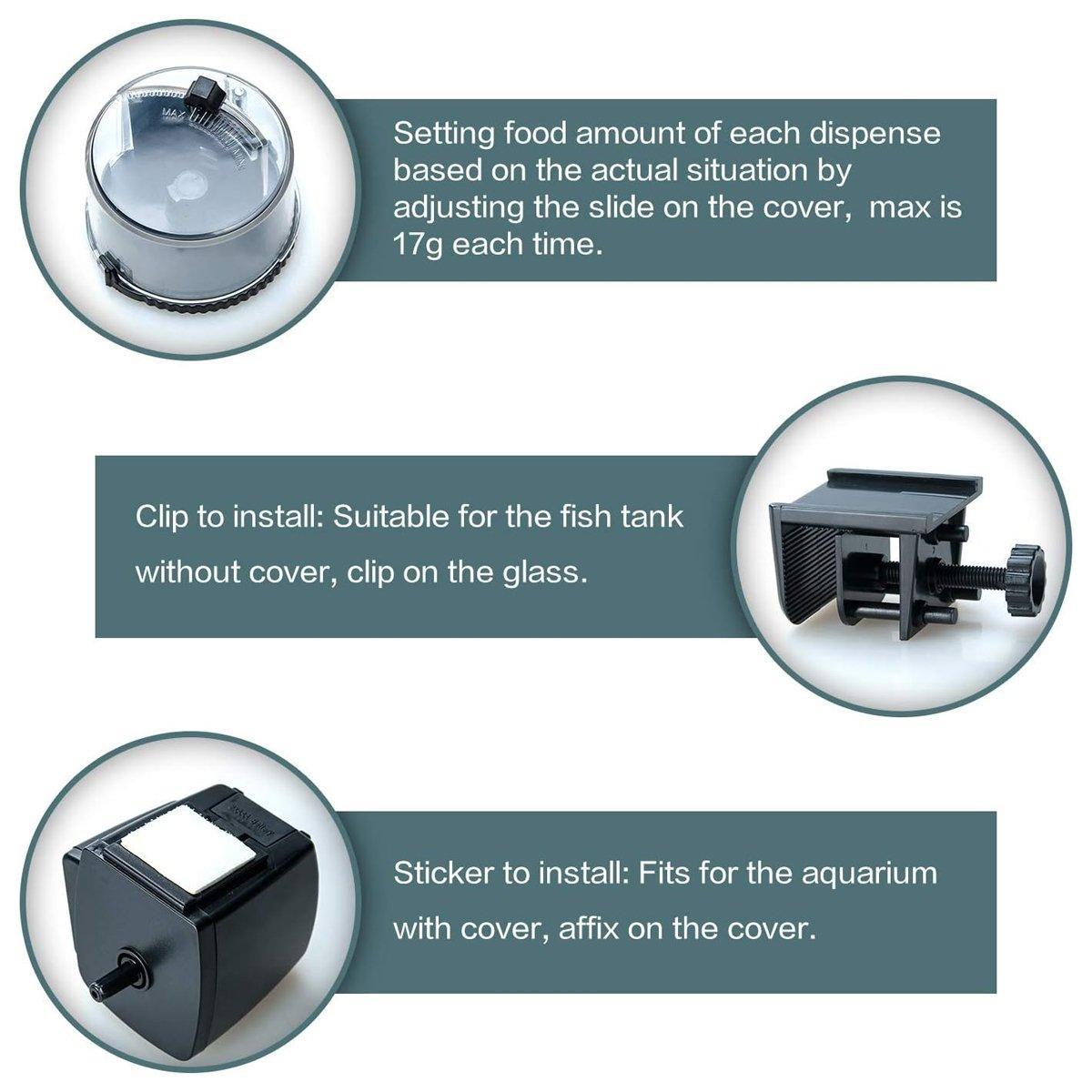 Automatic Fish Feeder Aquarium Tank Regular Feeding Timer Fish Food Dispenser