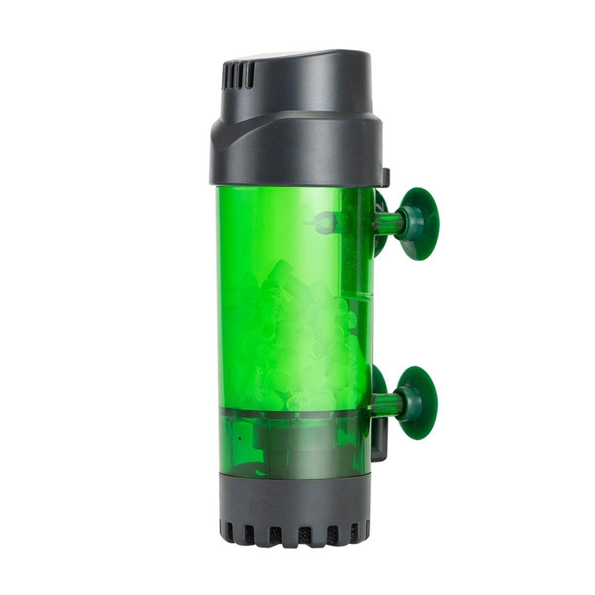 Fish Tank Fluidized Bed Filter Oxygen Supply Bio Sponge Filters with Suction Cup