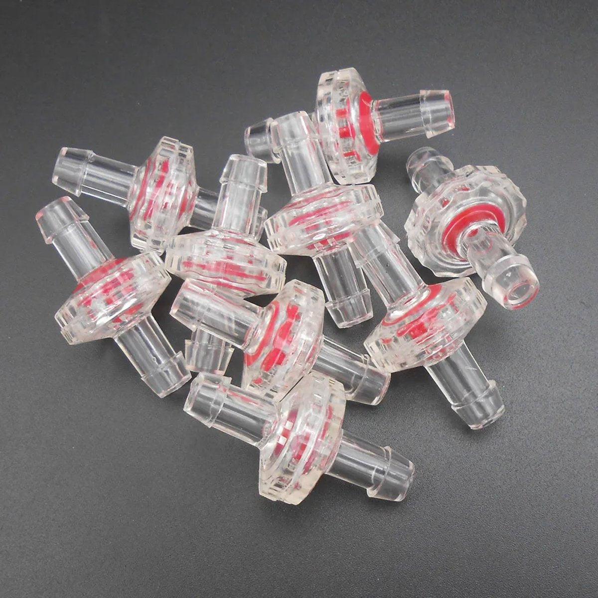 10pcs Plastic Check Valve Water Air Stop Valve for Aquarium Fish Tank Air Pump