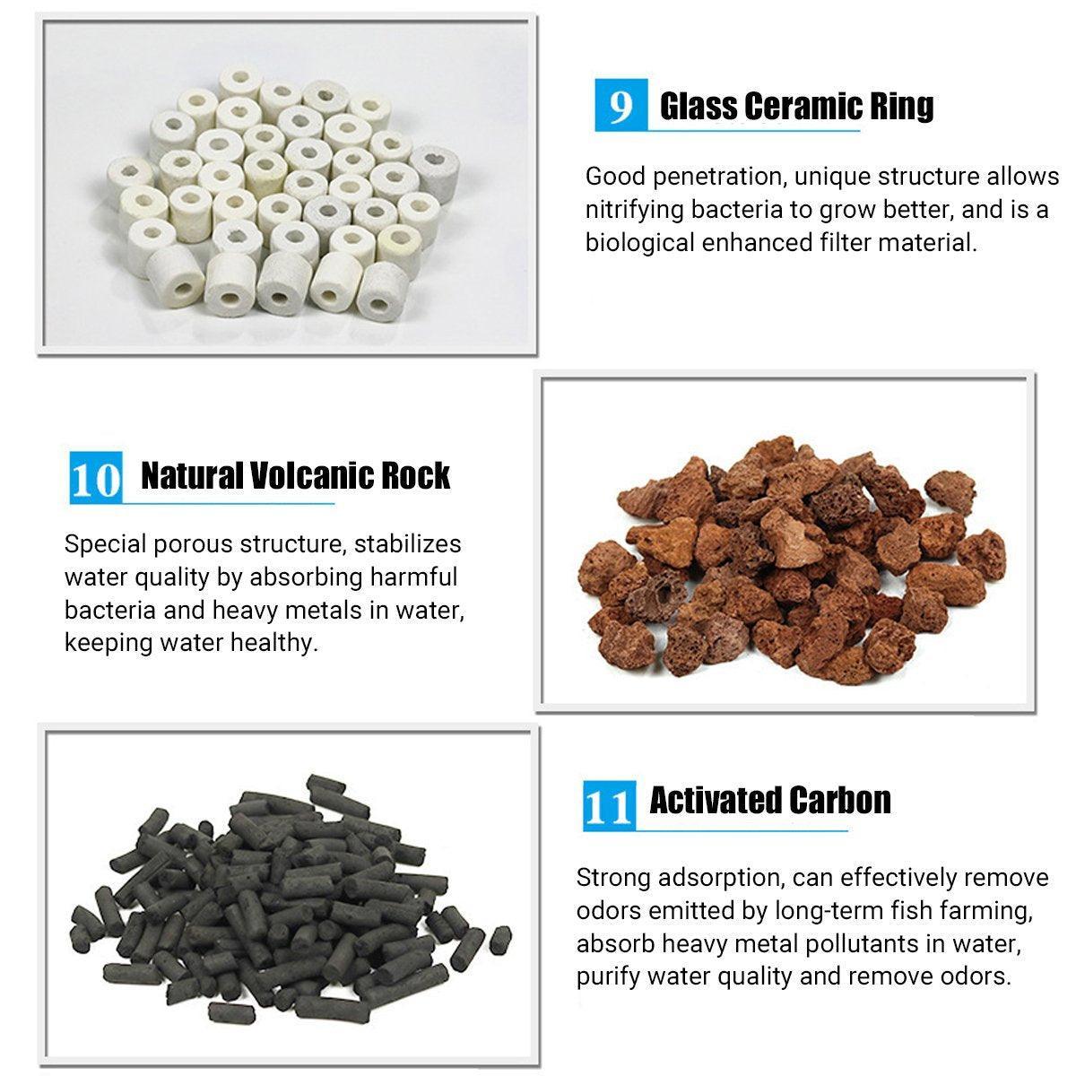 500g Fish Tank Water Filter Media Aquarium Filtration Material Sponge Pad