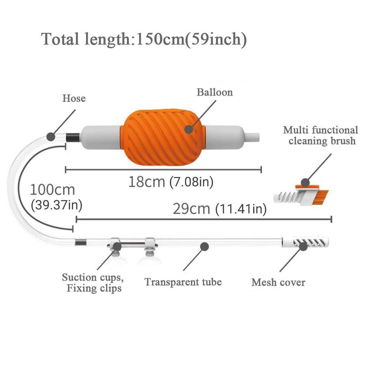 Small Fish IX-1 Fish Tank Water Changer Multifunctional Cleaning Supplies Suit Manual Cleaning Fish Manure