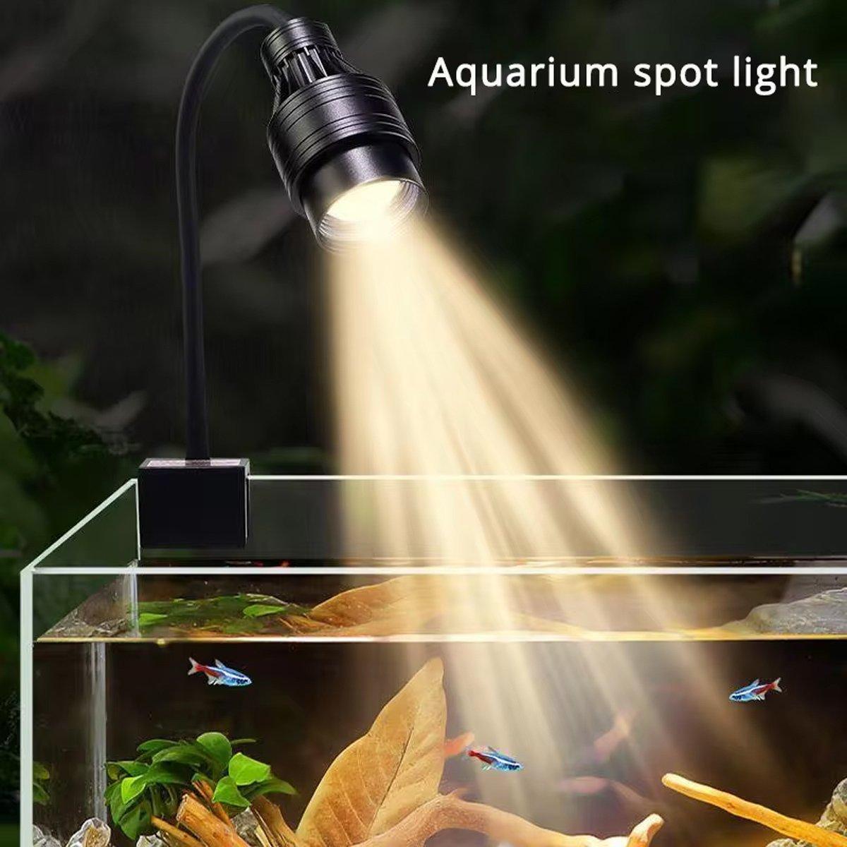 Fish Tank Lamp Led Clip Lamp Sanhu Ornamental Native Tank Water Grass Sea Tank Landscaping Special Focusing Ornamental Spotlight