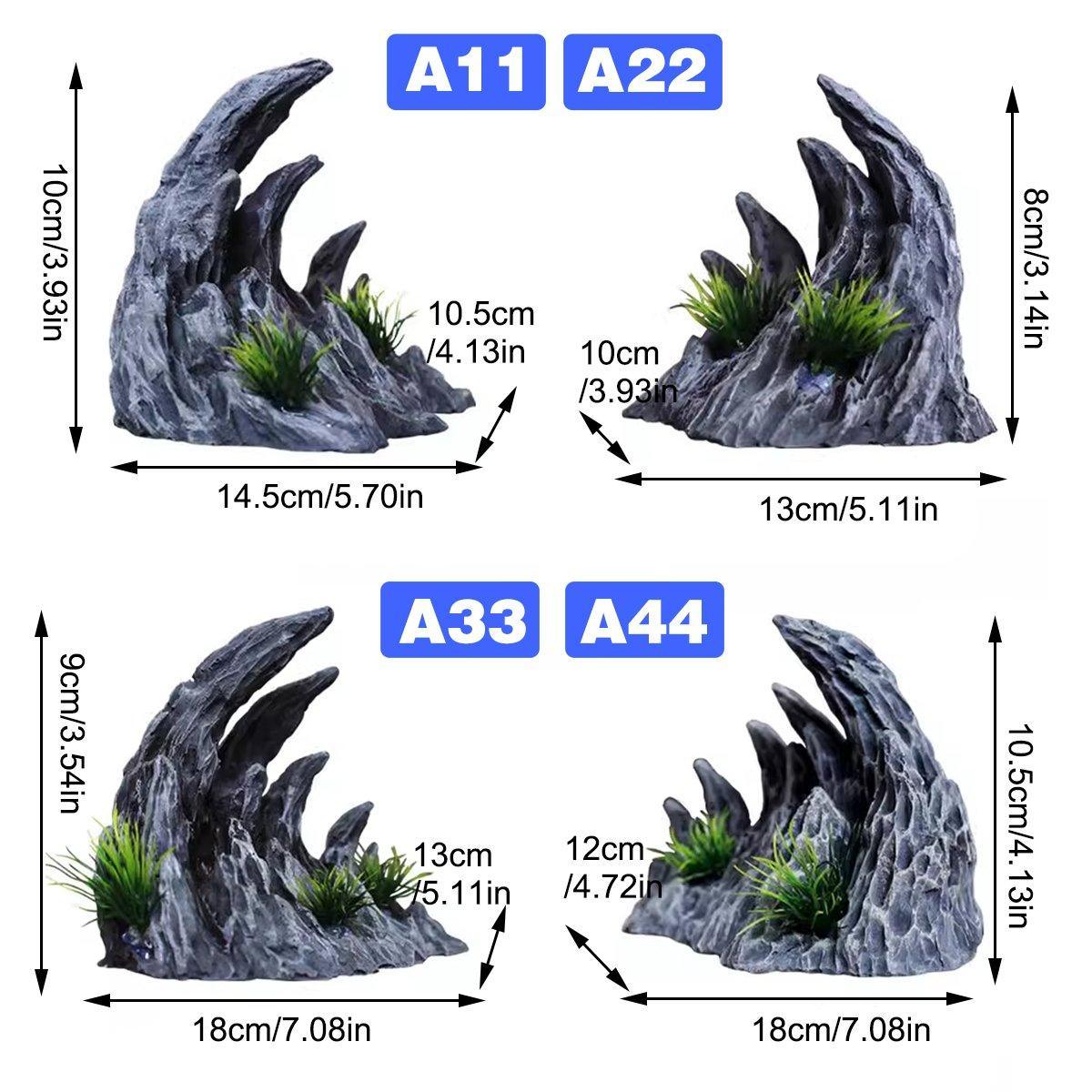 dragon fish tank accessories Aquarium Resin Dragon Stone Rock