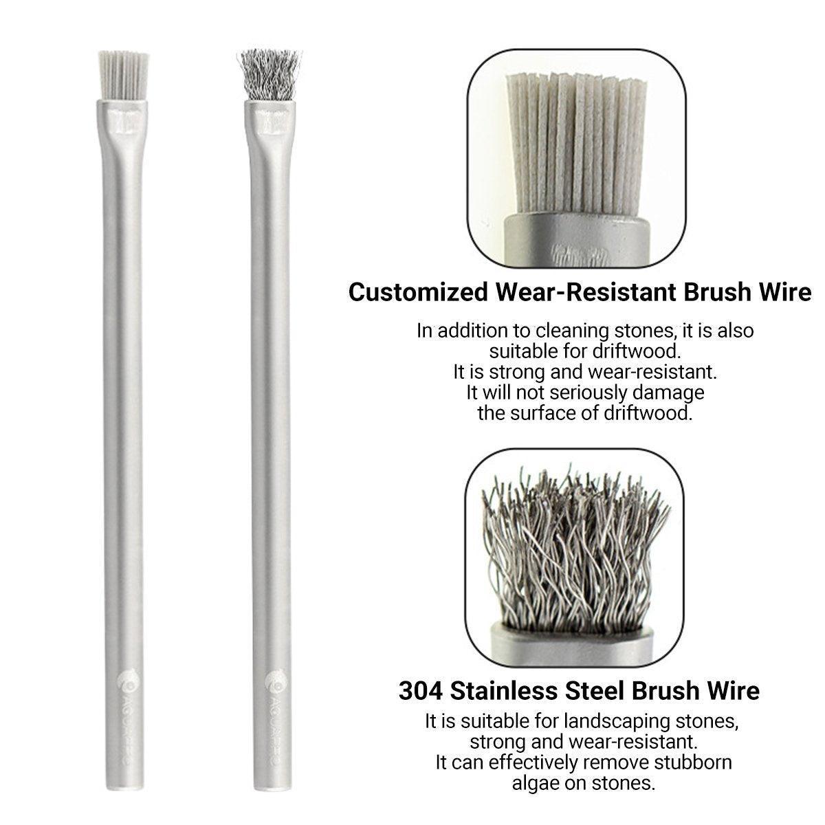 Landscape Stone Cleaning Brush Algae Brush Water And Grass Landscape Brush ADA Same Style Cleaning Algae On Stone Wood