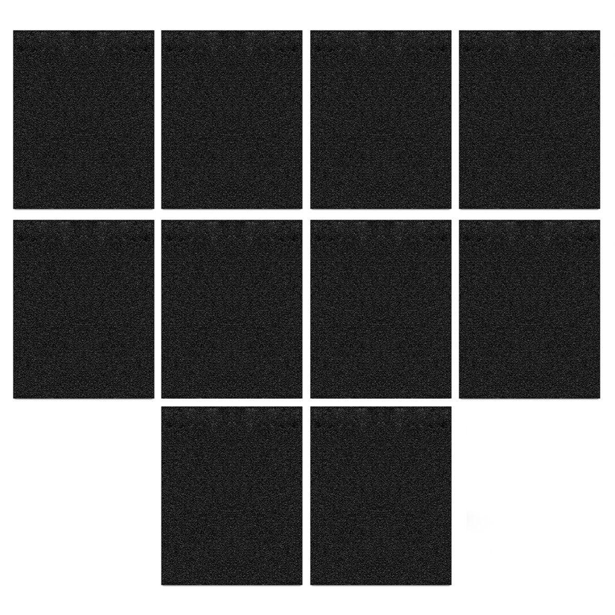 10PCS Black Aquarium Background Sticker Self Adhesive Waterproof Fish Tank Film