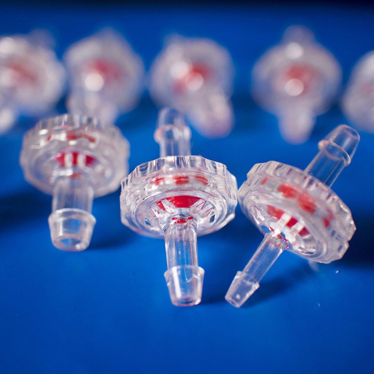 10pcs Plastic Check Valve Water Air Stop Valve for Aquarium Fish Tank Air Pump