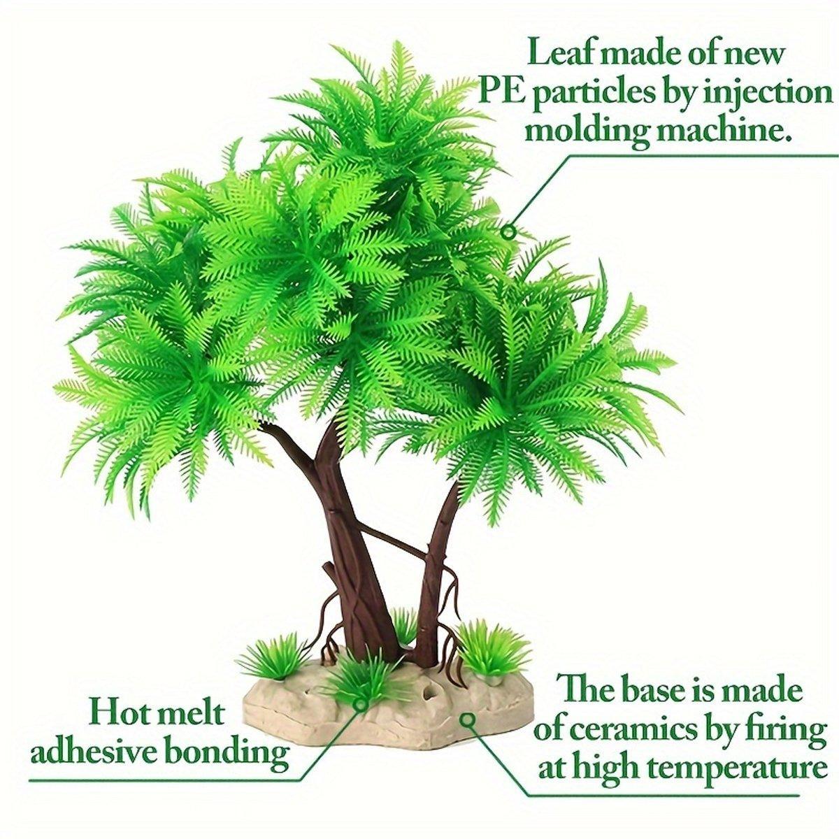 Fish Tank Landscape Decoration Simulation Water Grass Sand Plate Bonsai Ornaments Plastic Fake Water Grass