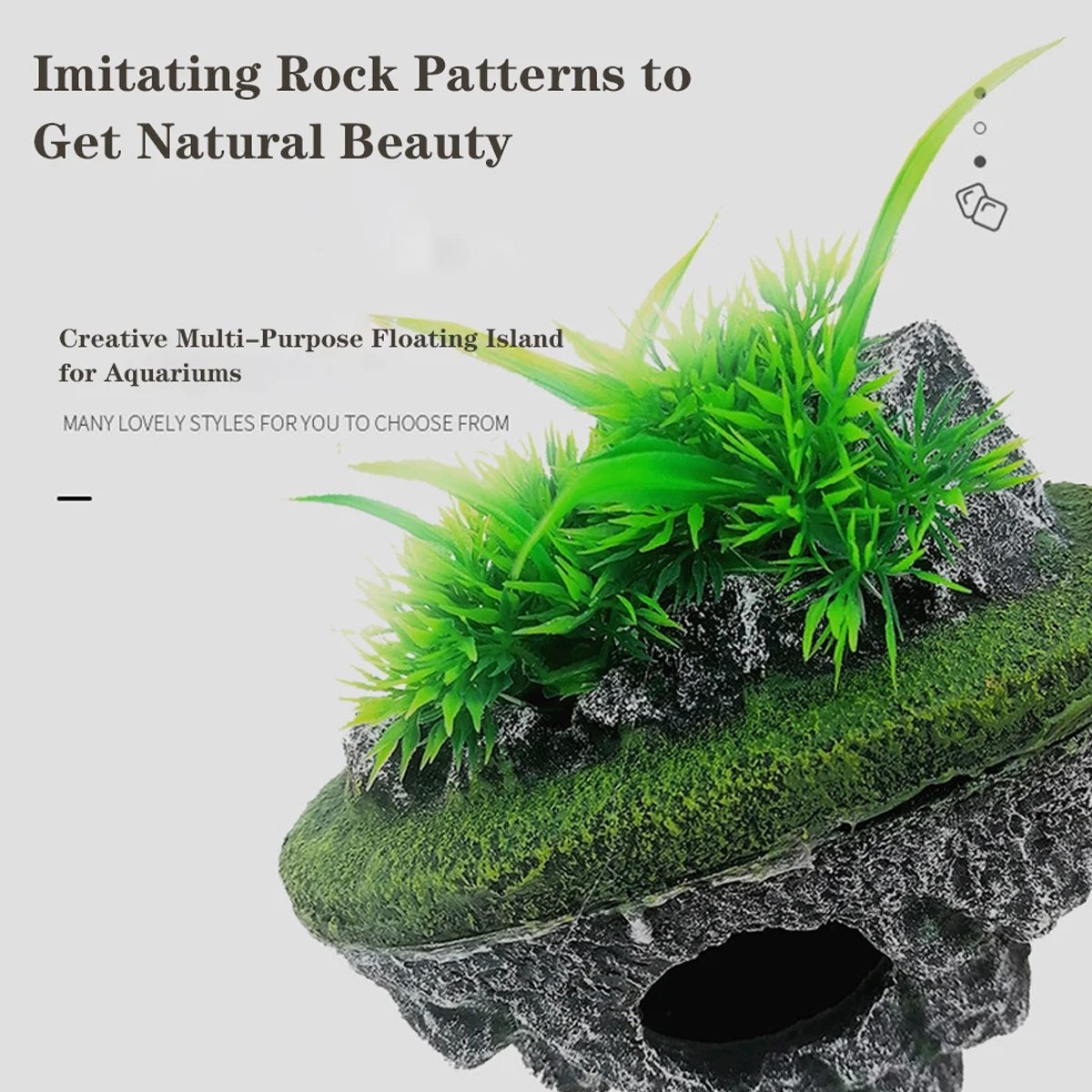 Fish Tank Aquascape Hoverstone Decoration Natural Rock Landscaping for Aquarium
