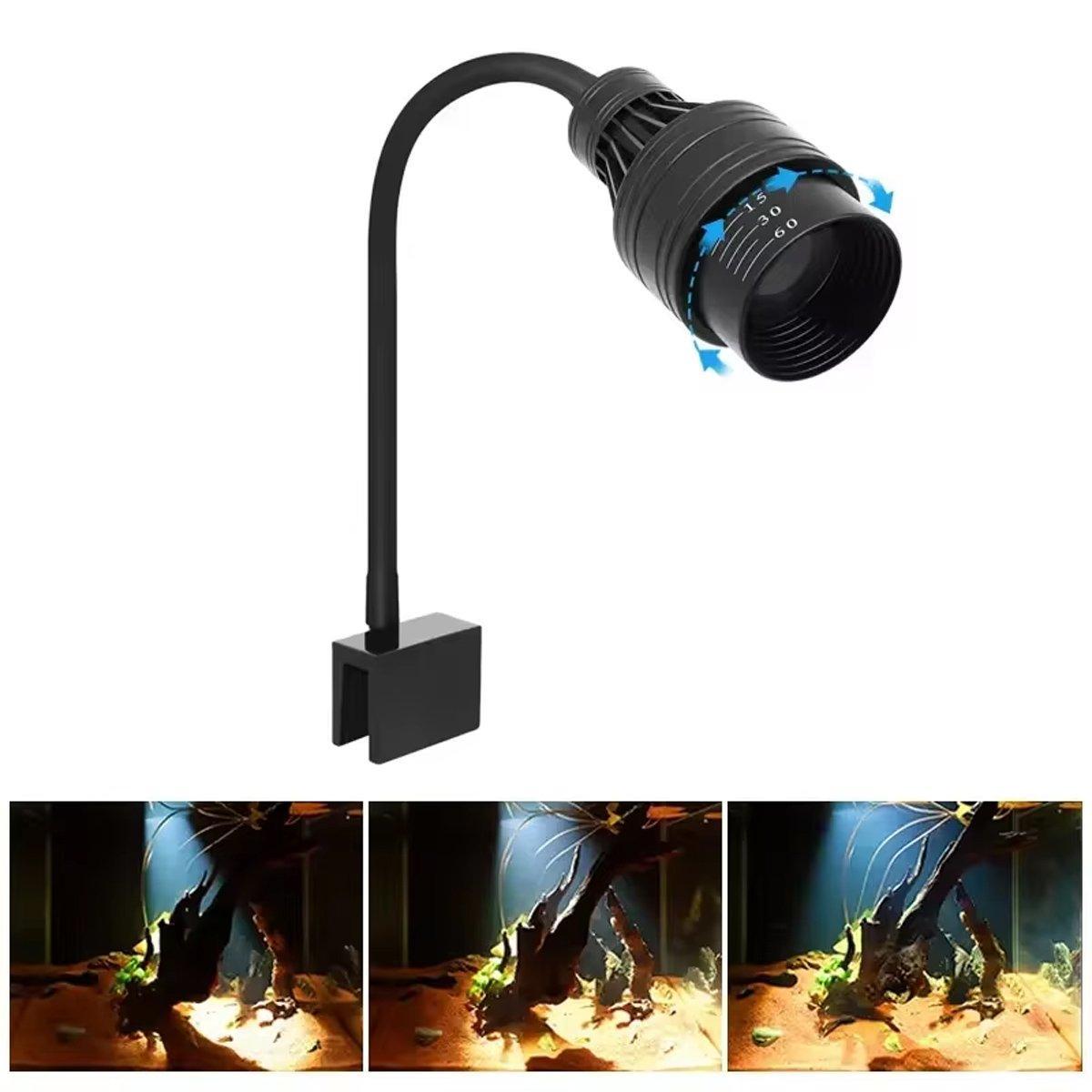 Fish Tank Lamp Led Clip Lamp Sanhu Ornamental Native Tank Water Grass Sea Tank Landscaping Special Focusing Ornamental Spotlight
