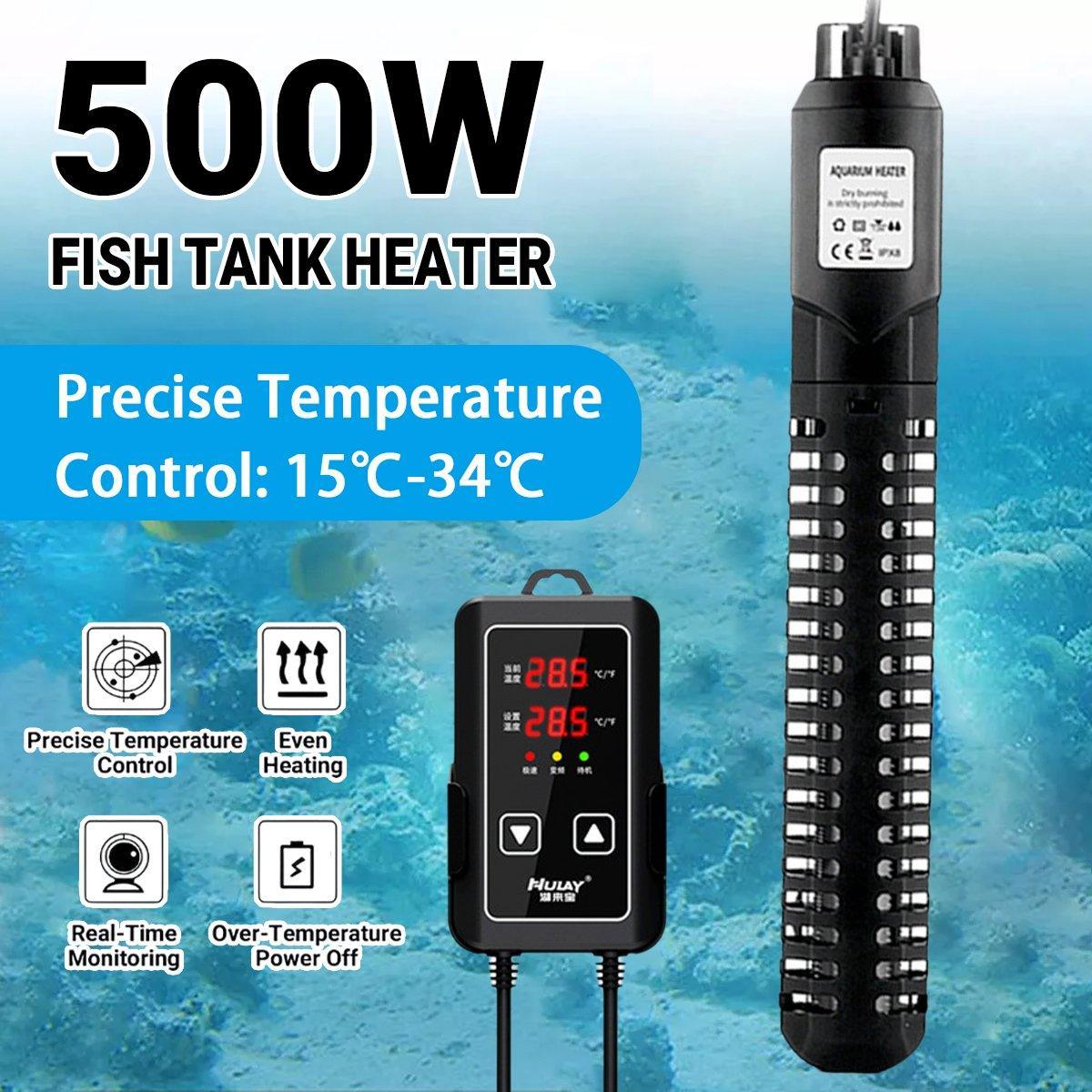 Smart Fish Tank Heater Energy Efficient Thermostat Adjustable for Fresh Water