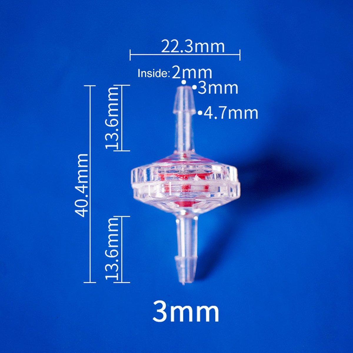 10pcs Plastic Check Valve Water Air Stop Valve for Aquarium Fish Tank Air Pump