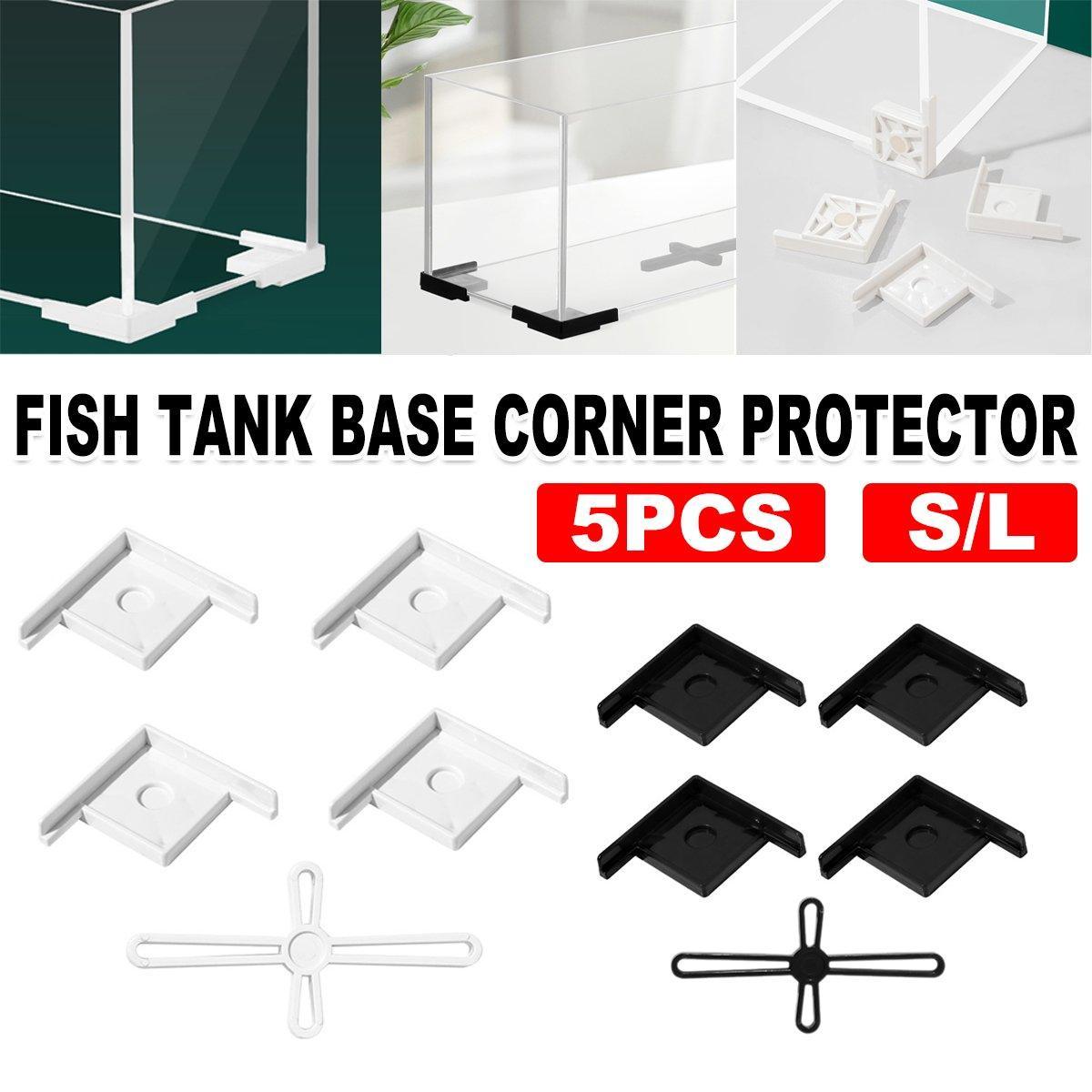 Fish Tank Base Tank Rack Household Simple Small Fish Tank Plastic Bracket Corner Protector Glass Right Angle Foot Wrapping Anti-collision