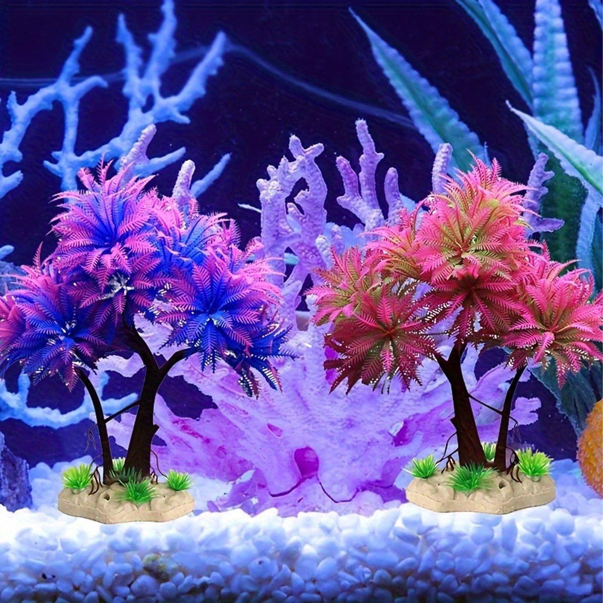Fish Tank Landscape Decoration Simulation Water Grass Sand Plate Bonsai Ornaments Plastic Fake Water Grass