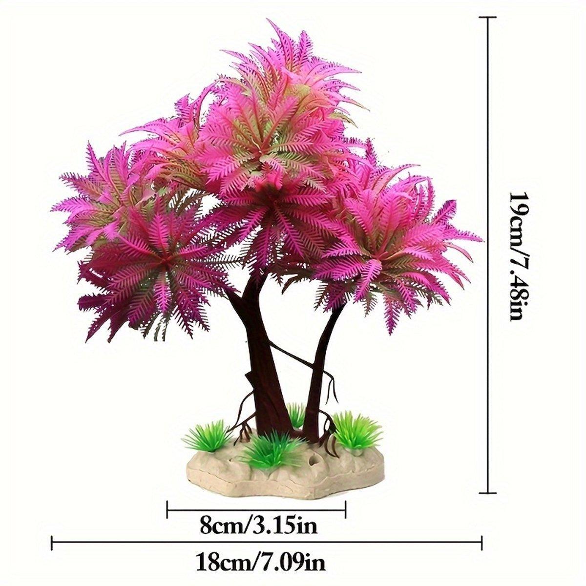 Fish Tank Landscape Decoration Simulation Water Grass Sand Plate Bonsai Ornaments Plastic Fake Water Grass