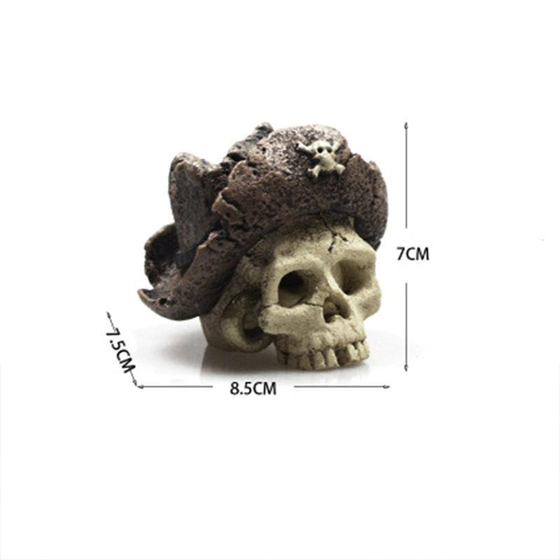 Artificial Head Bone Aquarium Ornament Bald Bald 4 Types