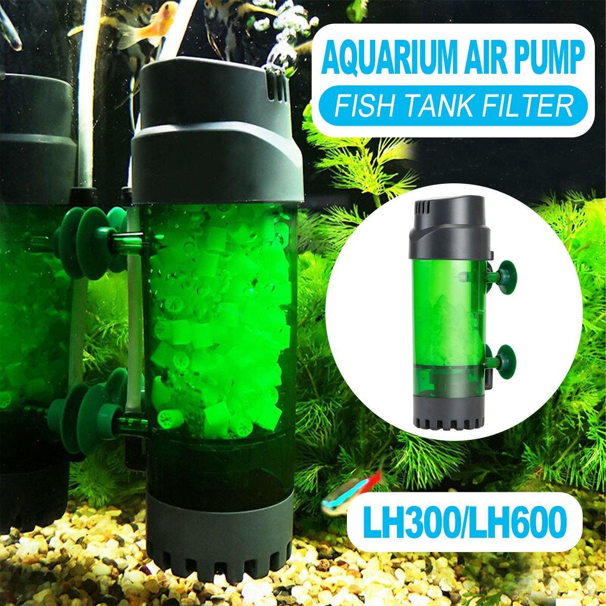 Fish Tank Fluidized Bed Filter Oxygen Supply Bio Sponge Filters with Suction Cup