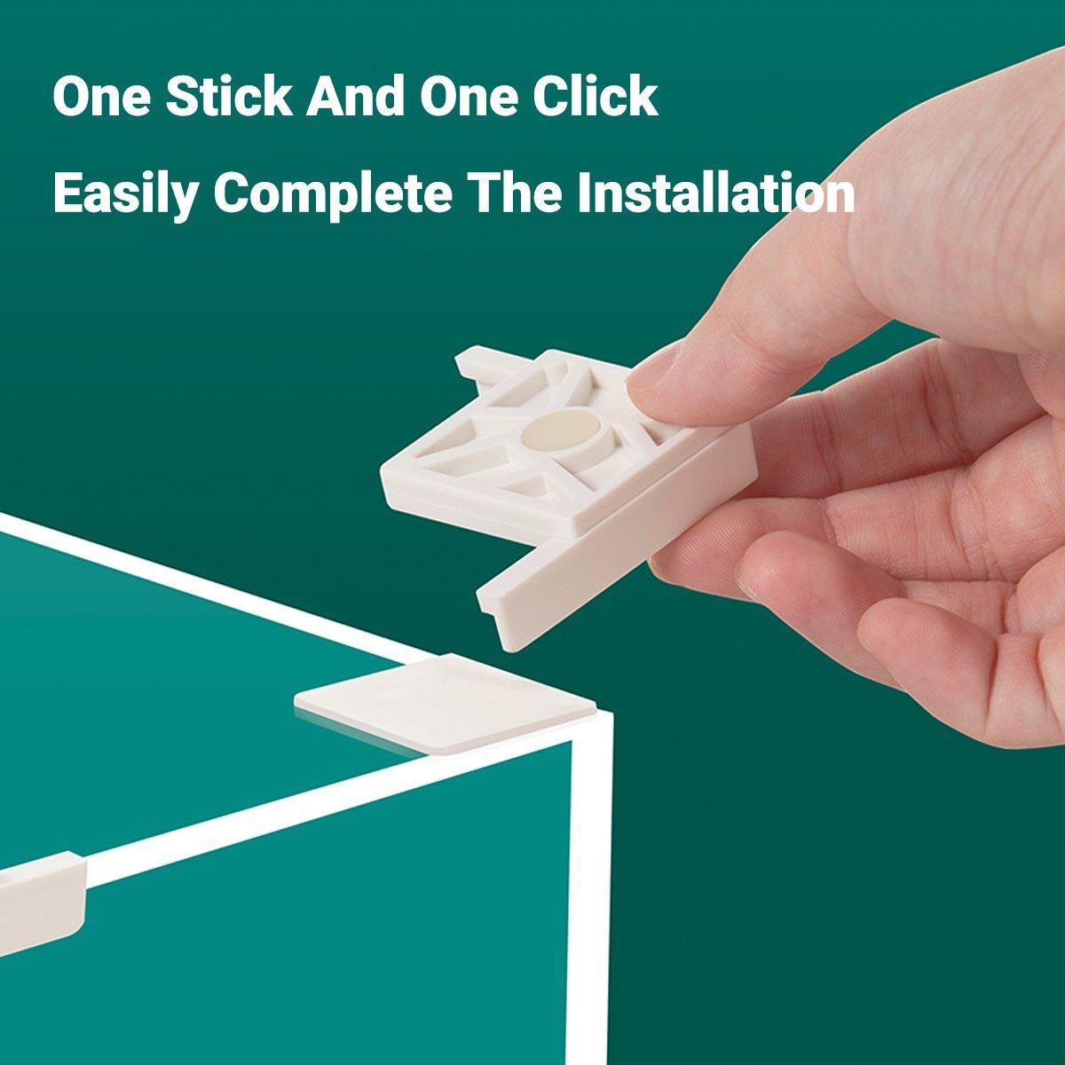 Fish Tank Base Tank Rack Household Simple Small Fish Tank Plastic Bracket Corner Protector Glass Right Angle Foot Wrapping Anti-collision