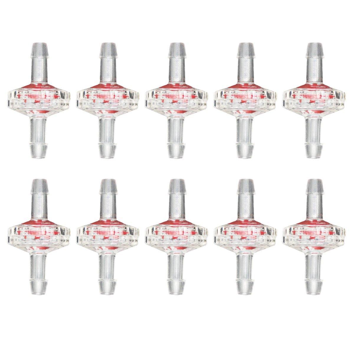 10pcs Plastic Check Valve Water Air Stop Valve for Aquarium Fish Tank Air Pump