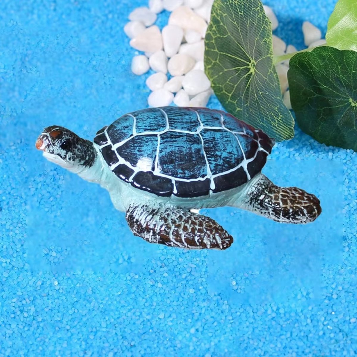 Resin Sea Turtle Aquarium Ornament Underwater Decor for Home and Fish Tank