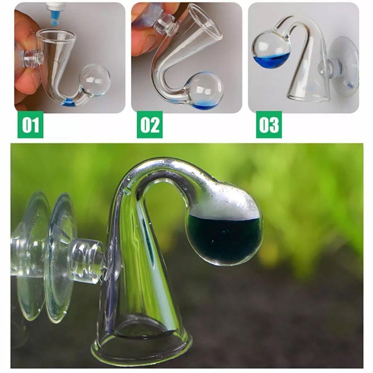 Aquatic CO2 Glass Drop Checker for Accurate Aquarium Monitoring