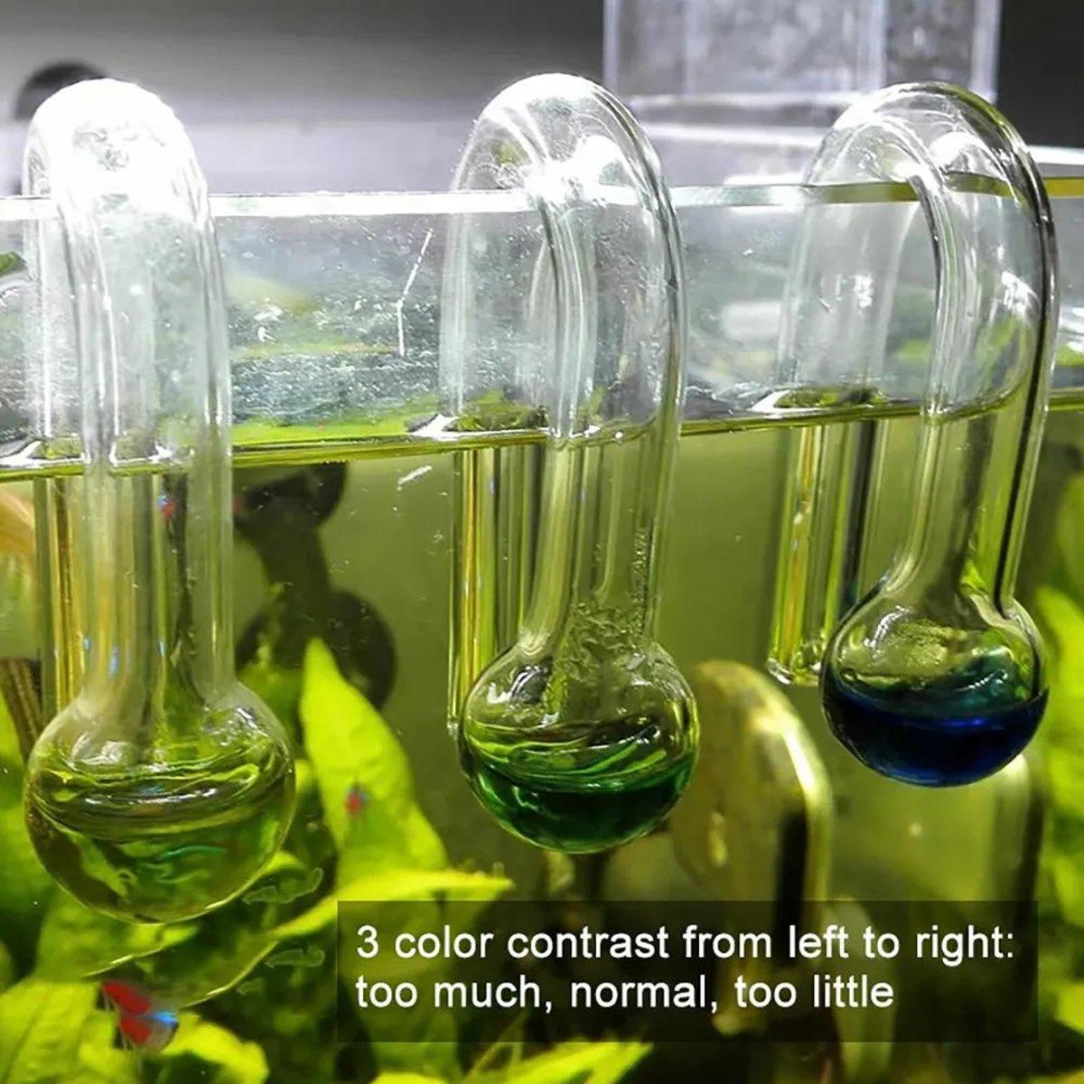 Aquatic CO2 Glass Drop Checker for Accurate Aquarium Monitoring