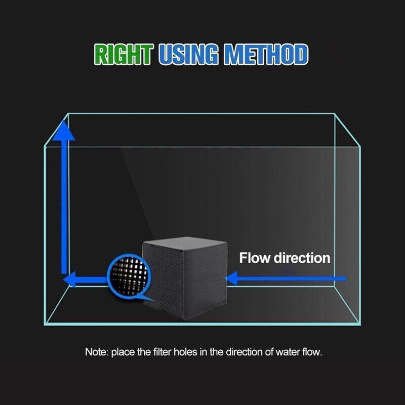 Eco-Aquarium Carbon Filter For Fish Tank Water Purifier Cube Aquarium Cleaner