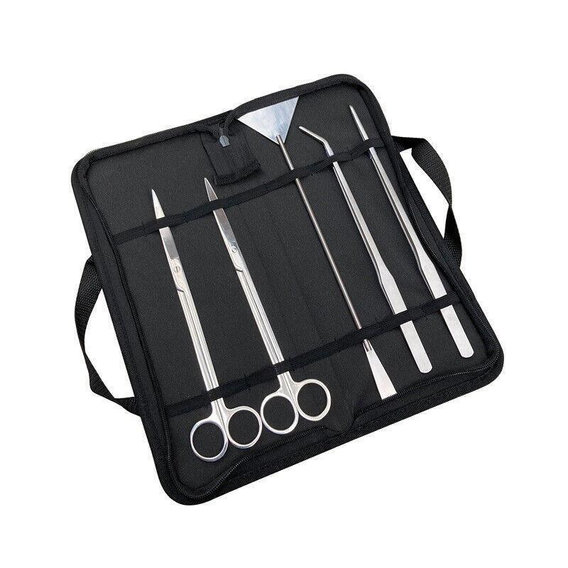 Aquarium Tool Kit Stainless Steel Aquatic Plant Tweezers Scissors Spatula Set