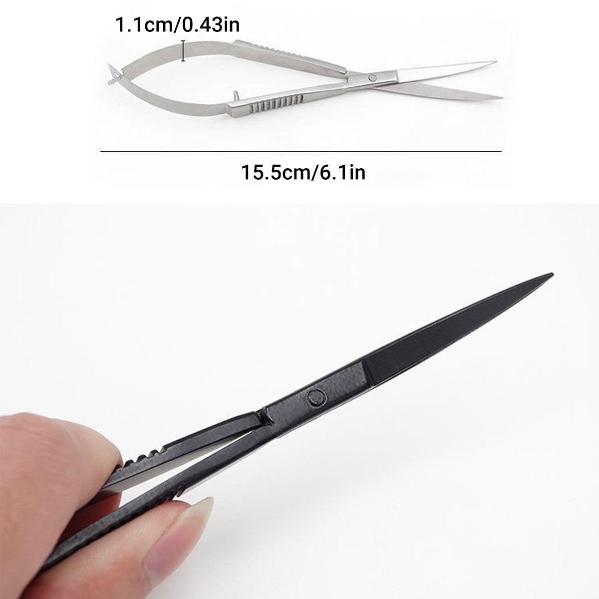 Aqua Plants Fish Tank Landscape Tools Black Spring Shears Aquarium Grass Tank Trimming Supplies Aqua Shears