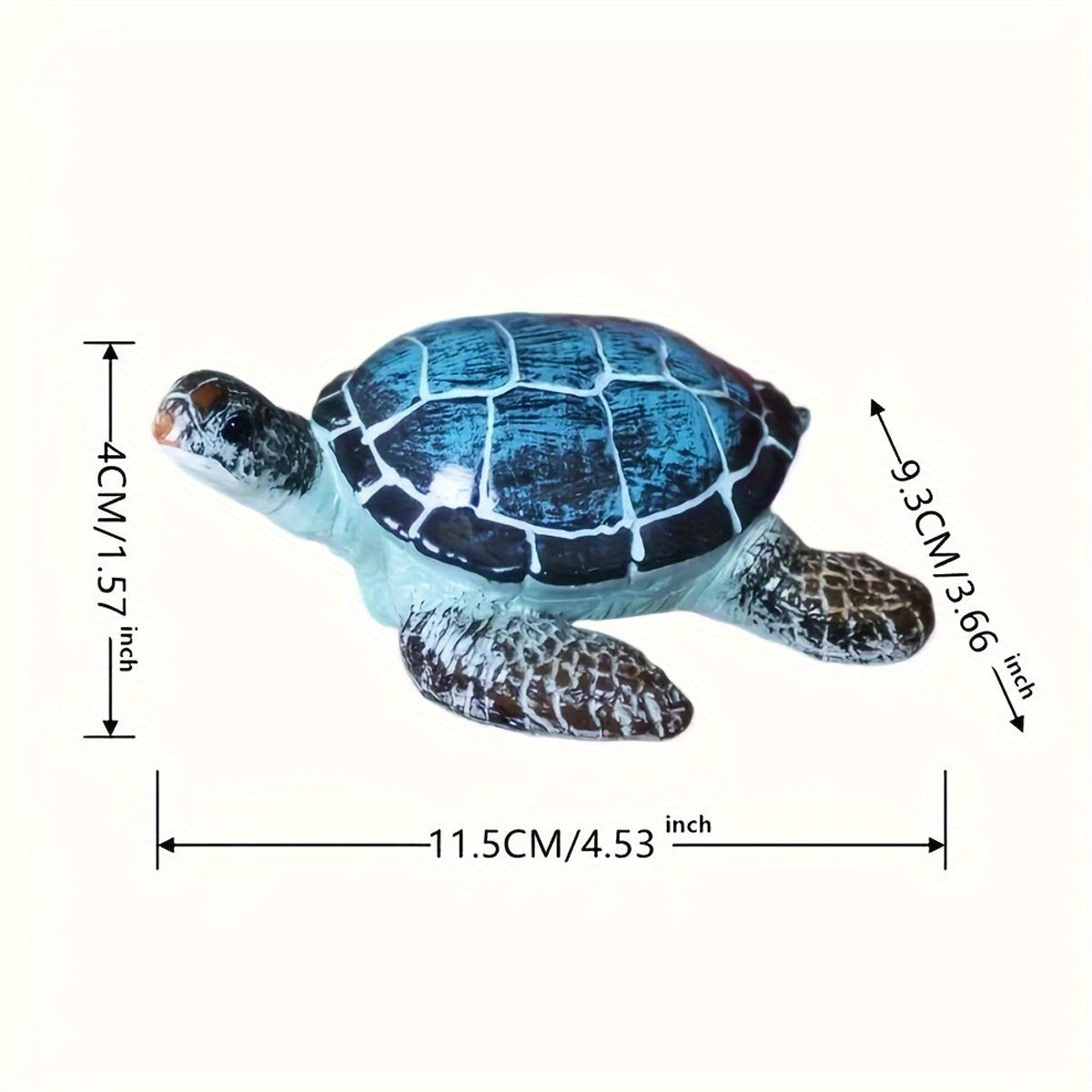 Resin Sea Turtle Aquarium Ornament Underwater Decor for Home and Fish Tank