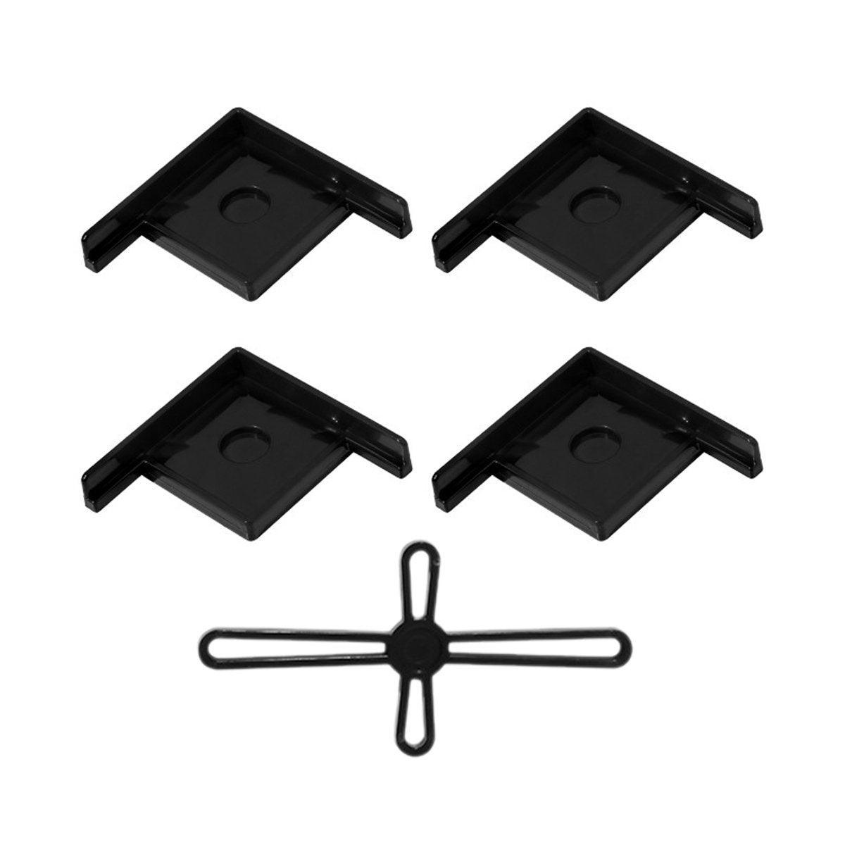 Fish Tank Base Tank Rack Household Simple Small Fish Tank Plastic Bracket Corner Protector Glass Right Angle Foot Wrapping Anti-collision