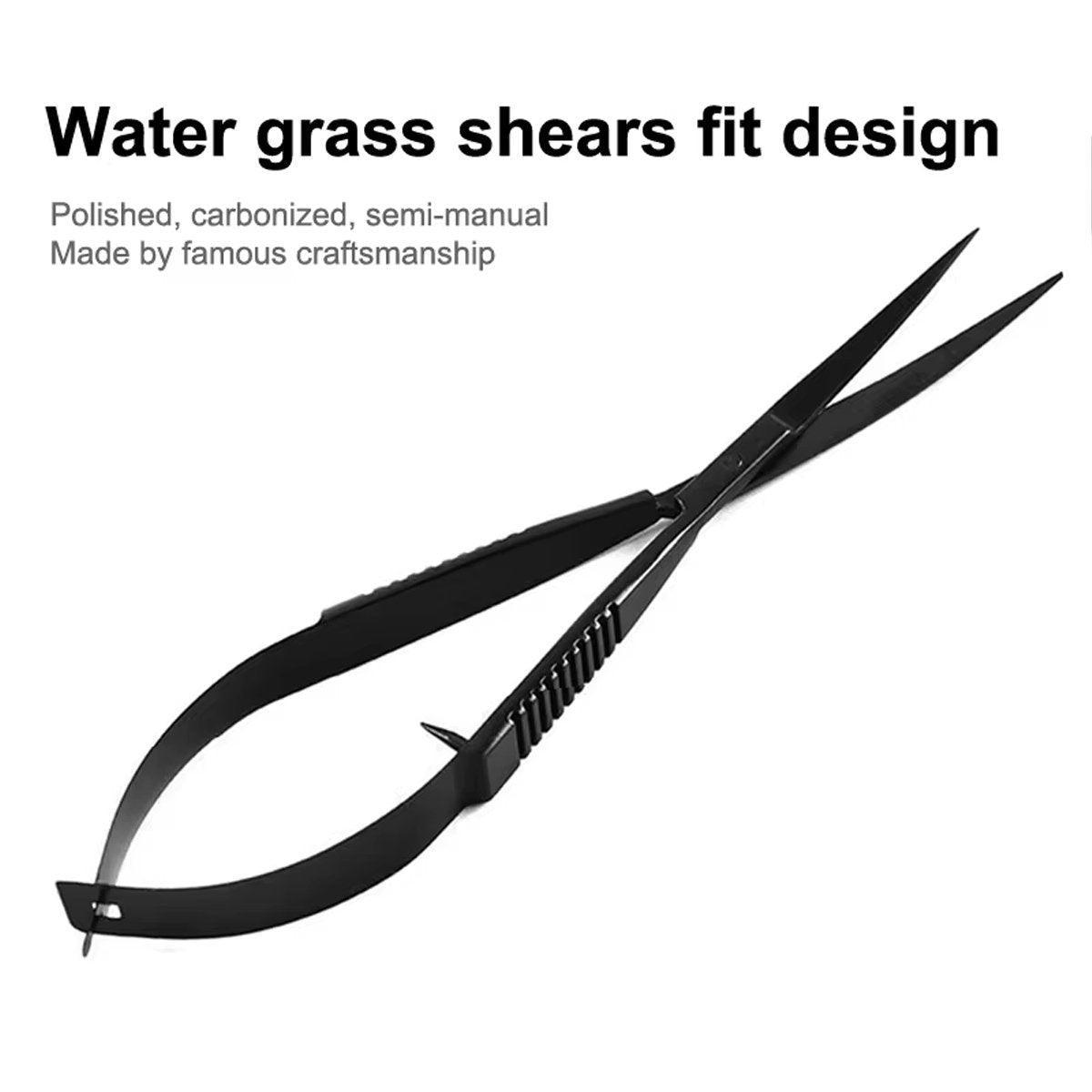 Aqua Plants Fish Tank Landscape Tools Black Spring Shears Aquarium Grass Tank Trimming Supplies Aqua Shears