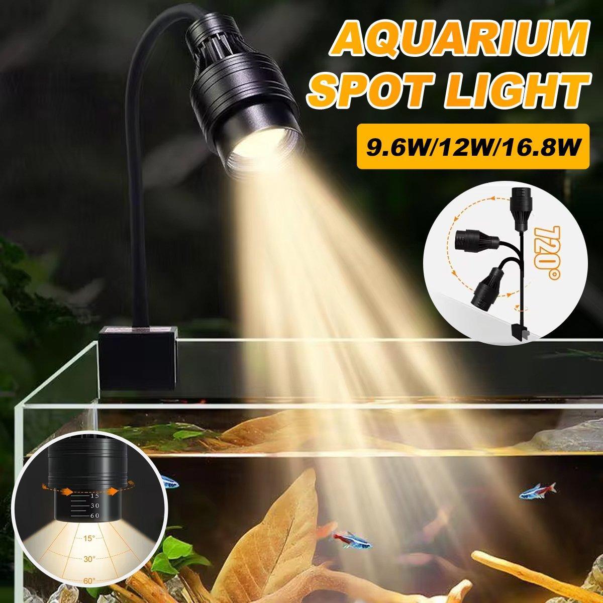 Fish Tank Lamp Led Clip Lamp Sanhu Ornamental Native Tank Water Grass Sea Tank Landscaping Special Focusing Ornamental Spotlight