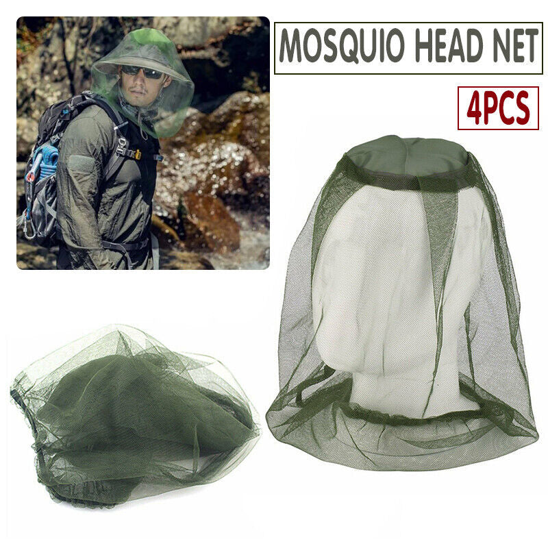 4PCS Bee Keeper Veil Mesh Hat Net Mosquito Insect Protection Hood