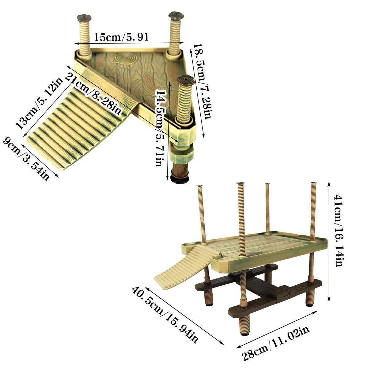 Turtle Floating Platform Basking Ramp For Aquarium Tank
