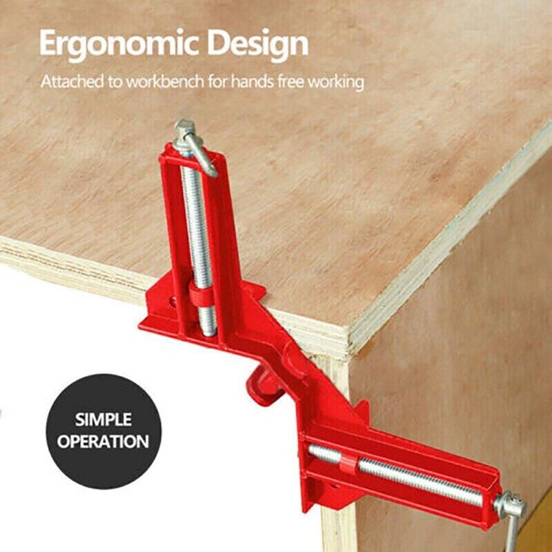 4pcs 90 Degree Corner Clamp Right Angle Vise Frame Holder