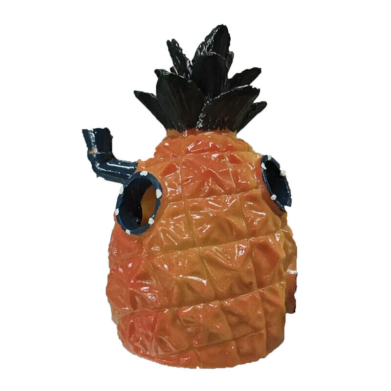Pineapple House Fish Tank Decoration Aquarium Ornament Cave Hideout Hole Decor